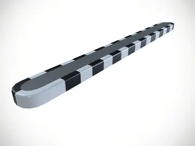 Road Divider Low-poly 3D model
