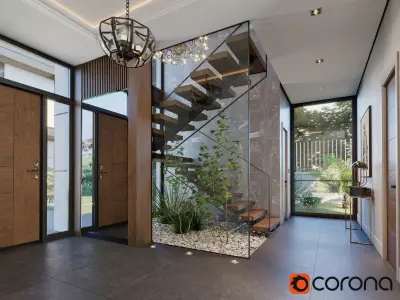 Corona Lobby Scene  3D model