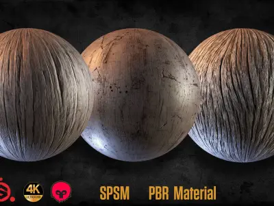 23 wood smart material PBR game ready Texture