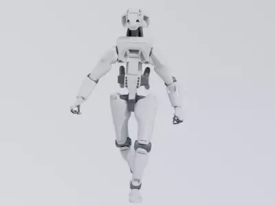Robot - Operator 006 Low-poly 3D model