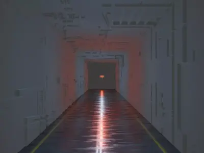 Scifi name titel sima Low-poly 3D model