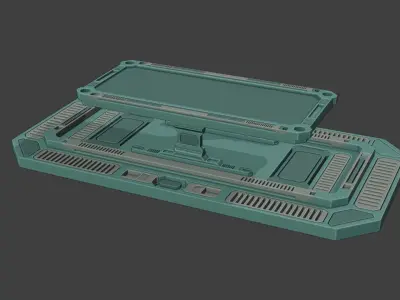 SCI-FI MEETING TABLE 3D model
