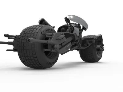 Batpod from The Dark Knight Scale 1 to 12 3D print model