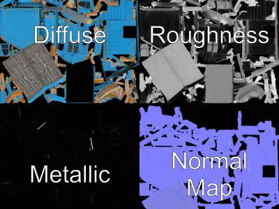 Coastal Beach Hut model pack Low-poly 3D model