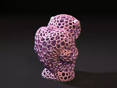 Teddy bear with a heart 3D print model