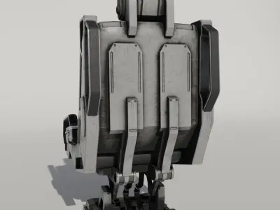 Sci-Fi chair v3 3D model