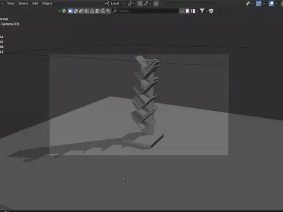 Modern Wooden Book Rack  Vertical Bookshelf 3D Model  Low-poly 3D model