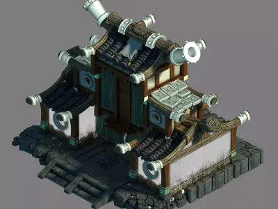 Beijing City - Blacksmith Shop 04 3D model