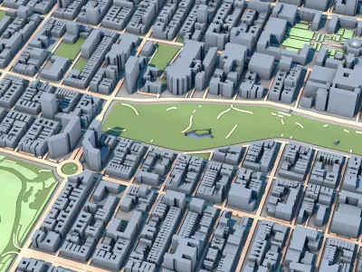 Cathedral of St John the Divine New York City 3D model