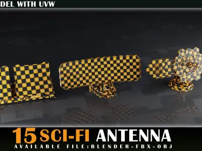 15 SCI-FI ANTENNA VOL 01 3D model