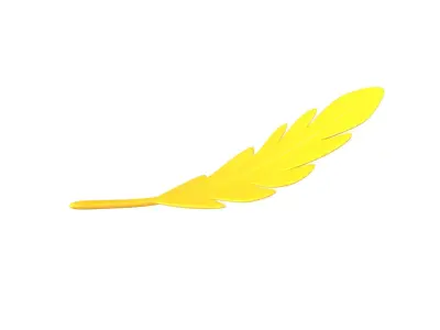 Leaves 012 Low-poly 3D model