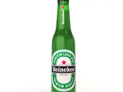 Heineken Beer Bottle 3D model