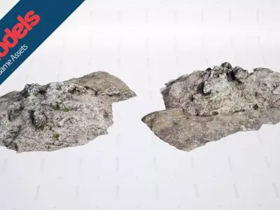 Unimodels Mountain Rocks Vol 1 and 2 Low-poly 3D model
