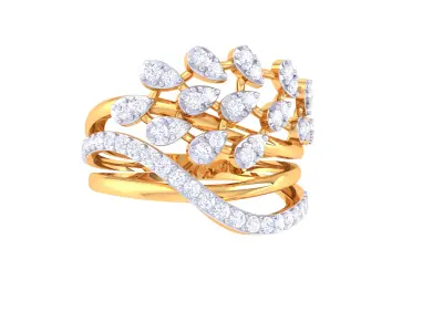   Women Ring MTL 3dm STL OBJ FBX Details 3D print model