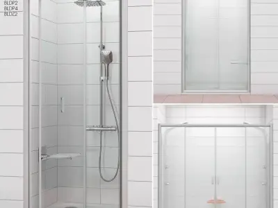 Shower doors Ravak BLIX 3D model