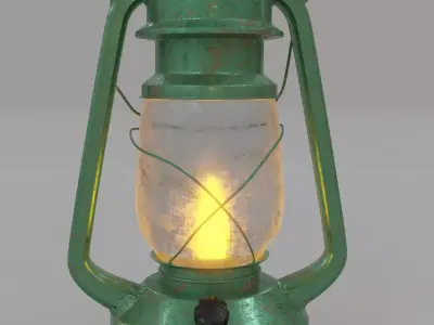 Old Lantern - Low Poly Low-poly 3D model