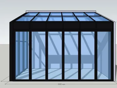 Warm wintergarden 3D model