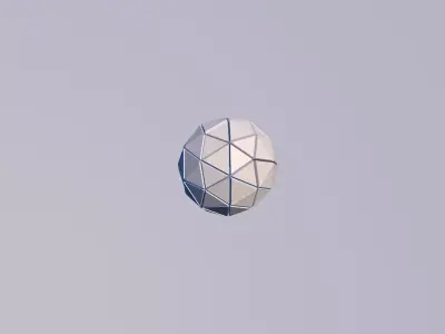 Sci Fi Object no 3 Sphere - Sphere Torus 2019 Low Poly for Game 3D model