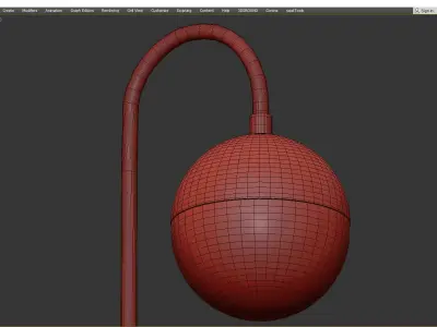 CEDAR AND MOSS TABLE LAMP Low-poly 3D model