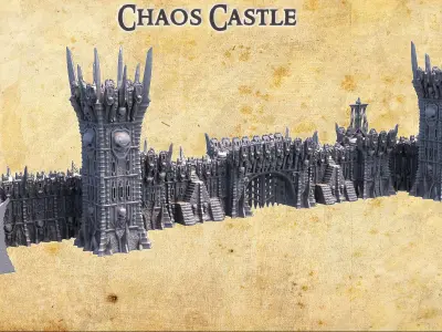 Chaos Castle Tabletop Terrain 28MM 3D print model 3D print model