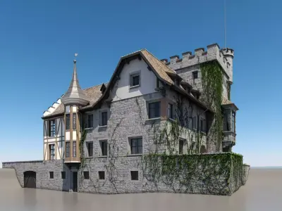 Old Medieval Building 3D model