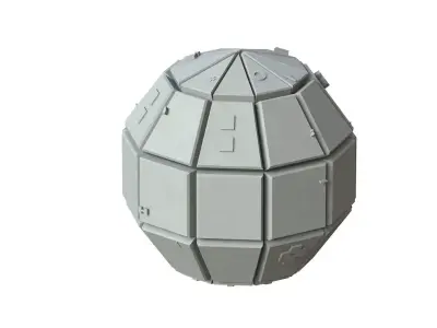 Sci Fi Object No 3462 Low Poly Low-poly 3D model