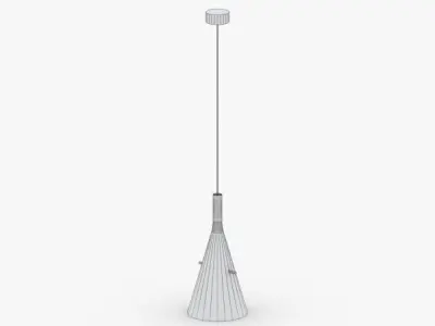 1495 - Hanging Lamp Low-poly 3D model