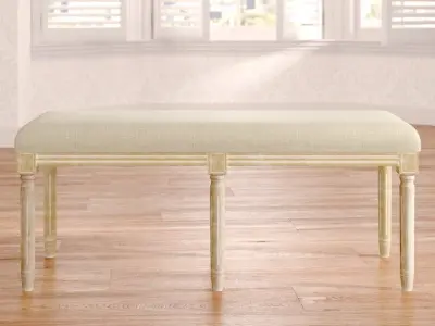 Glenoe Upholstered Bench 3D model