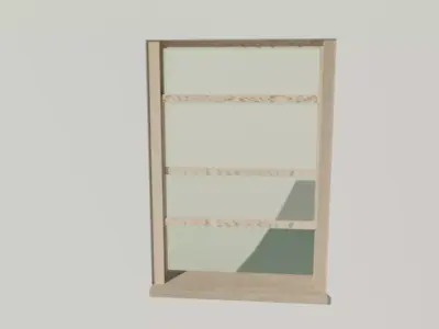 Window Low-poly 3D model