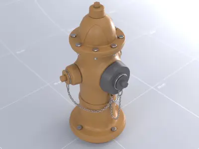Toronto Water Hydrant 01 3D model