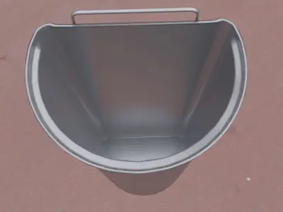 Animated Trash Can Low-Poly Version-1   Low-poly 3D model