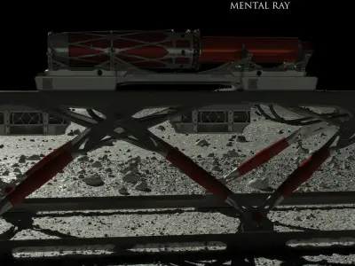 Circum Lunar Accelerator  Rail 3D model