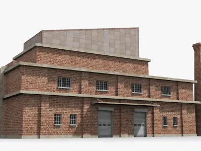 Factory xx24 Low-poly 3D model