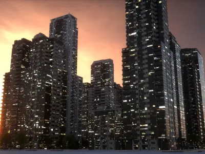 City Block Type B09 3D model