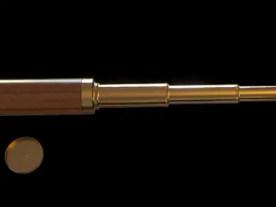 Sailing Spyglass Scope 3D model