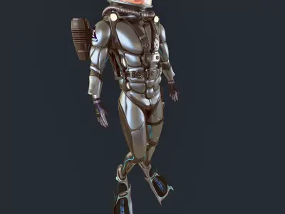 FUTURISTIC DIVER 3D model