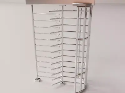 Turnstile metal rack 3D model
