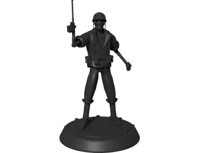 DC GI Robot Statue Printing STL 3D print model