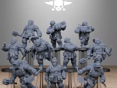 FreeGuard Mutant Sisters 3D print model