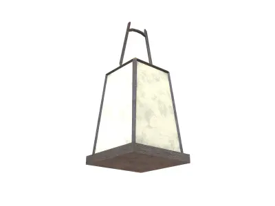 Japanese Lantern v2 004 Low-poly 3D model