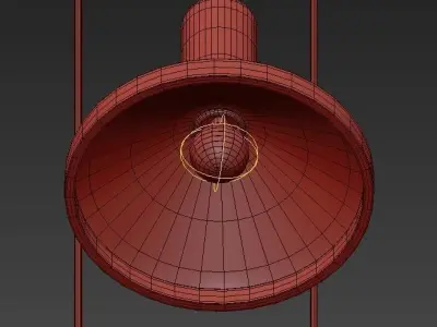 Bamboo Ceiling Light 3D model