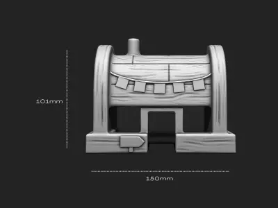 Krusty Krab Fish House - Aquarium - 3D STL File for 3D Printing 3D print model