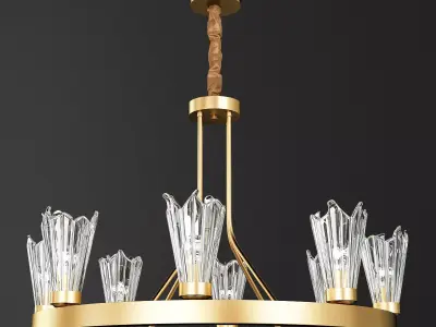 CREATIVE BRASS CHANDELIER 3D model
