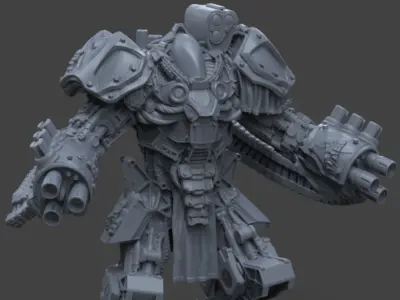 Heavy gun robot 3D print model