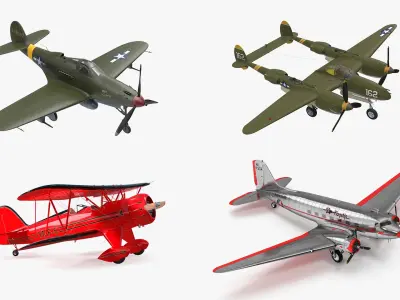  Vintage American Aircrafts Collection 2 