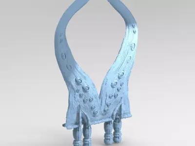 asteroid moon sword pillar portal 3D model