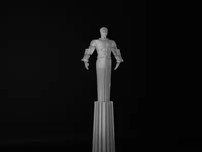 Yuri Gagarin Statue Monument 3D model