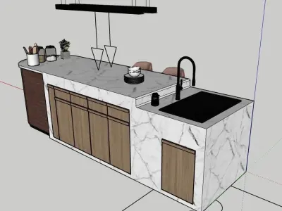 KITCHEN ISLAND 3D print model