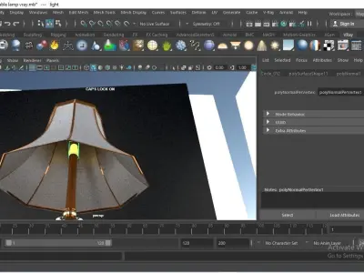 Realistic 3D Table Lamp Model for Product Visualization gaming Low-poly 3D model