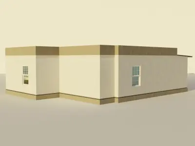 House with window on side 3D model
